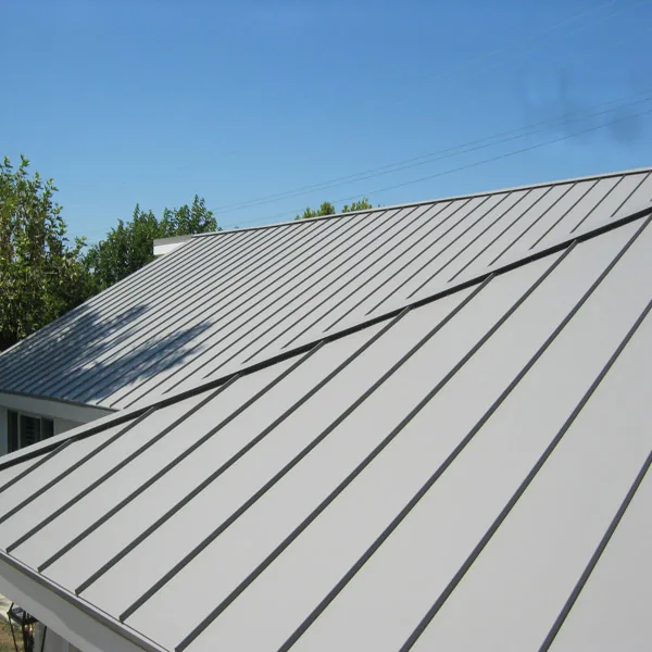Standing-seam metal roof from a documented project