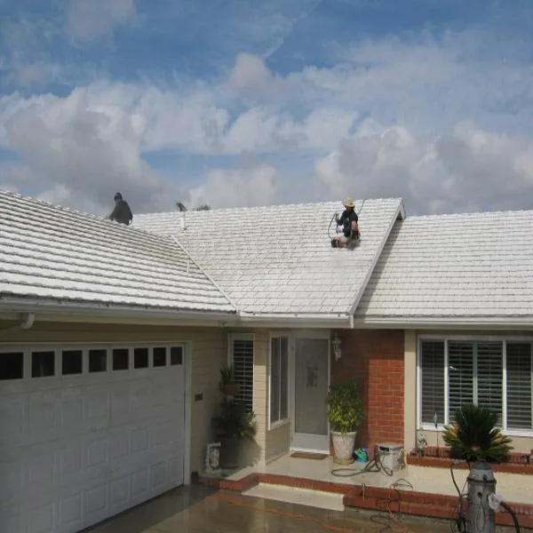 Aluminum roof cleaning service requiring special care